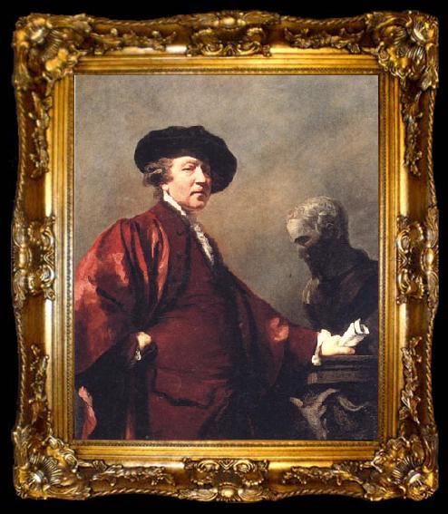 framed  Sir Joshua Reynolds Portrait of the Artist, ta009-2